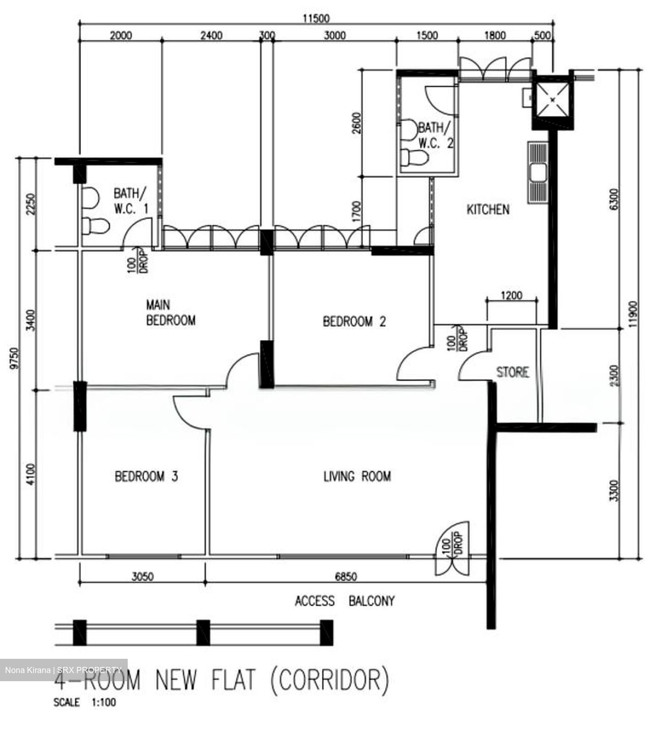 Blk 251 Hougang Avenue 3 (Hougang), HDB 4 Rooms #526415001